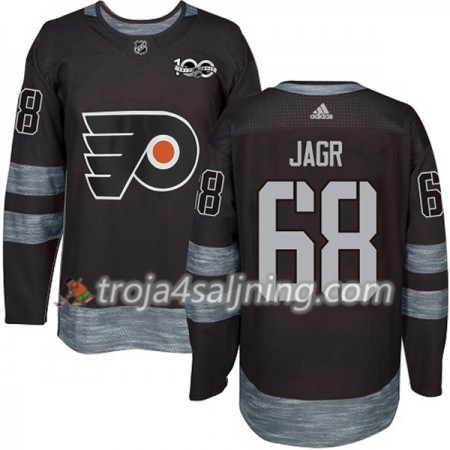 Philadelphia Flyers tröja Jaromir Jagr 68 1917-2017 100th Anniversary Adidas Svart Authentic - NHL Tröjor Herr